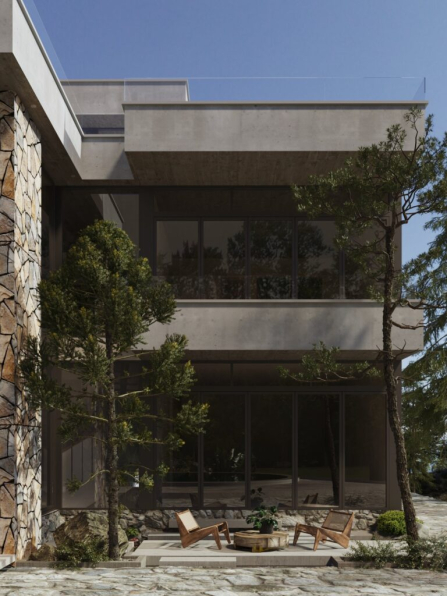 Nguyen Hong Quan - Free 3D Villa Exterior Model Download 