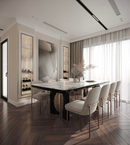 Hien Hien - Free 3D Living Room- Kitchen Interior Model Download