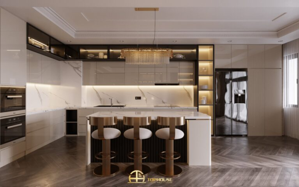 Tuan An - Free 3D Living Room- Kitchen Interior Model Download