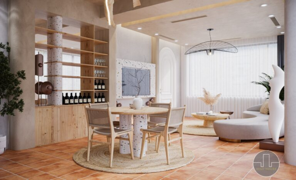 Trung Nghia - Free 3D Living Room- Kitchen Interior Model Download 