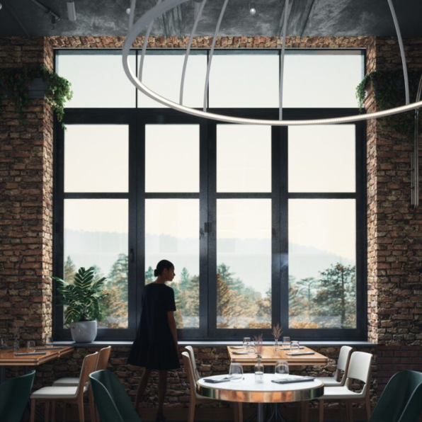 Vo Minh Thi - 3D Industrial Restaurant Interior Model Download