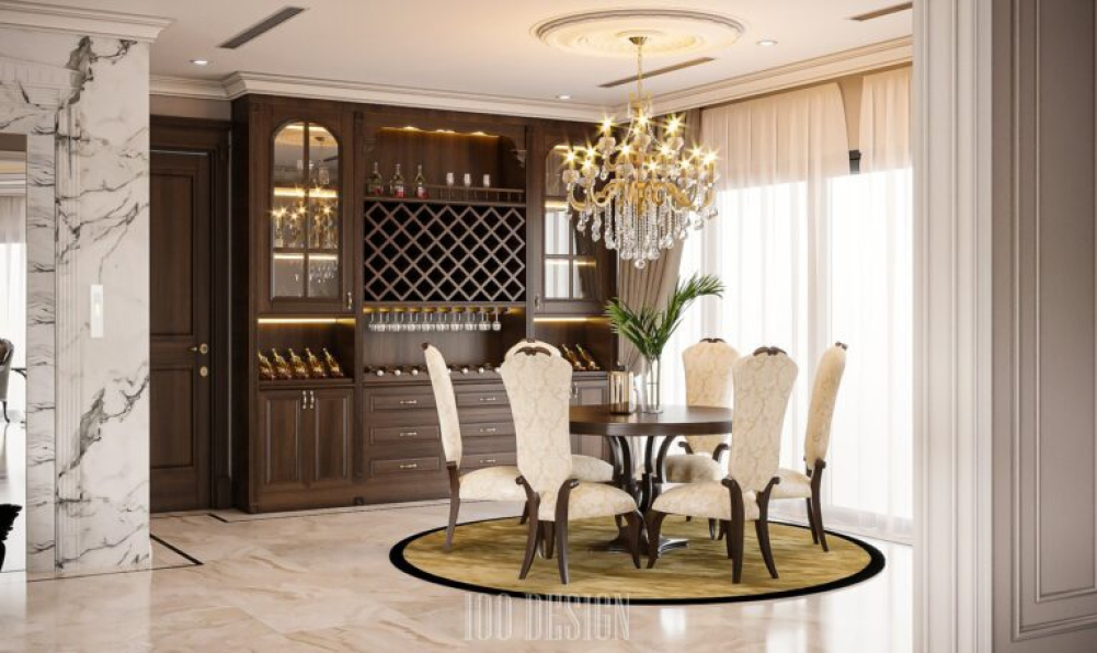 Pham Ha - Free 3D Living Room- Kitchen Interior Model Download 