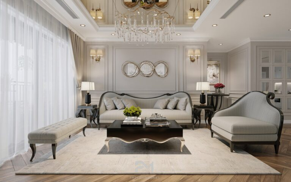 Phong Mai BK - Free 3D Living Room- Kitchen Interior Model Download 