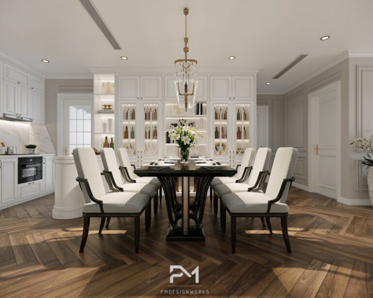 Phong Mai BK - Free 3D Living Room- Kitchen Interior Model Download 