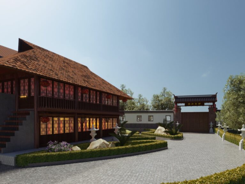 Nguyen Hong Quan - 3D Resort Exterior Model Download 