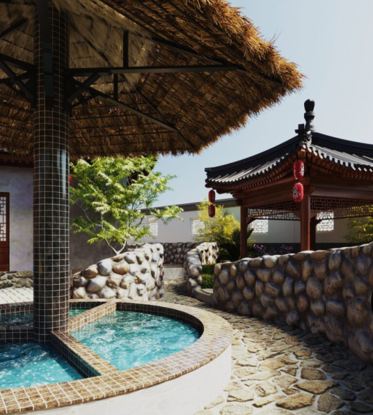 Nguyen Hong Quan - 3D Resort Exterior Model Download 