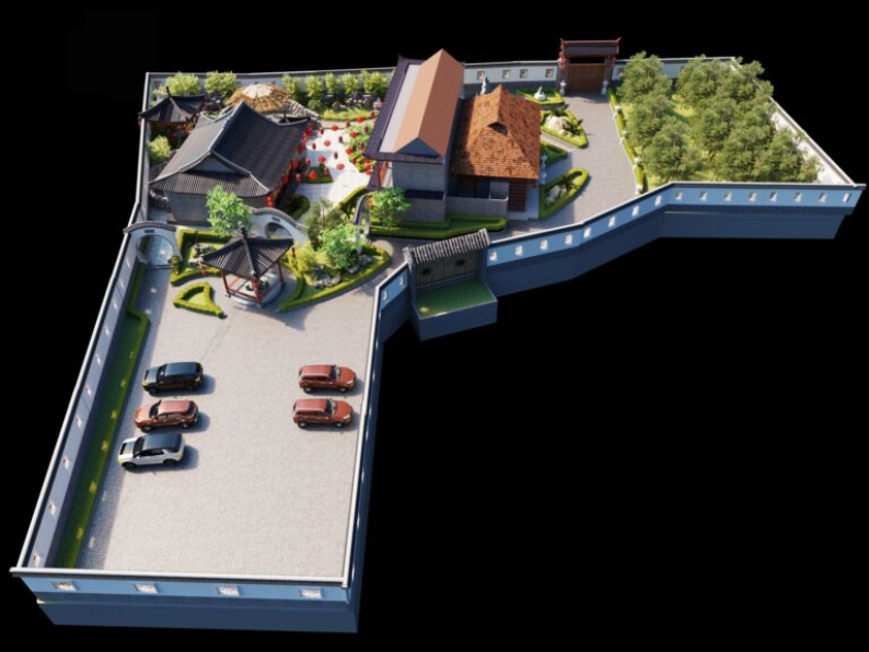 Nguyen Hong Quan - 3D Resort Exterior Model Download 