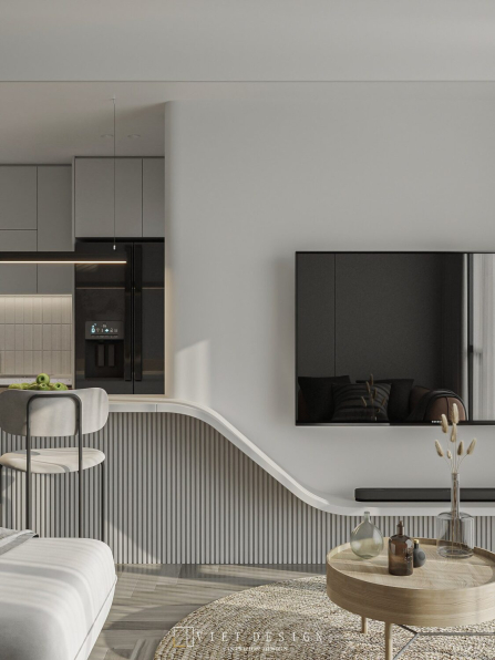 Quoc Quyen - Download Free Living Room- Kitchen Interior Model 