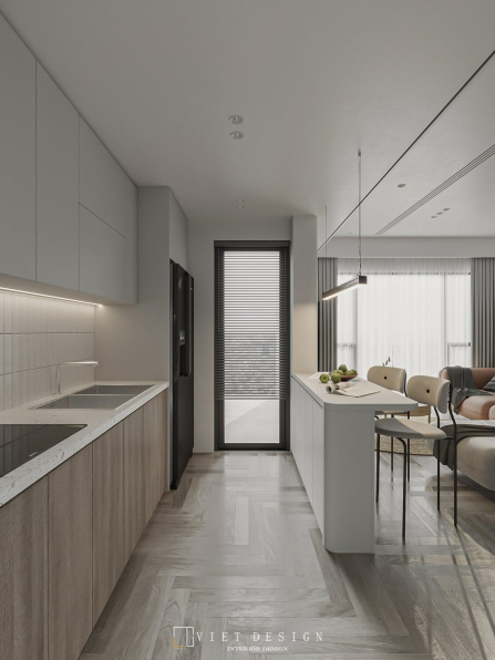 Quoc Quyen - Download Free Living Room- Kitchen Interior Model 