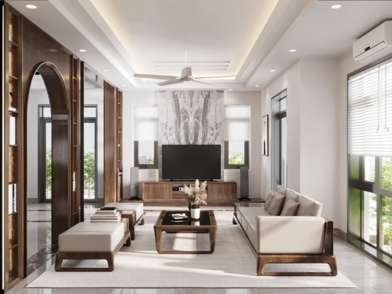Nguyen Phuong Nam - Download Free Living Room- Kitchen Interior Model 