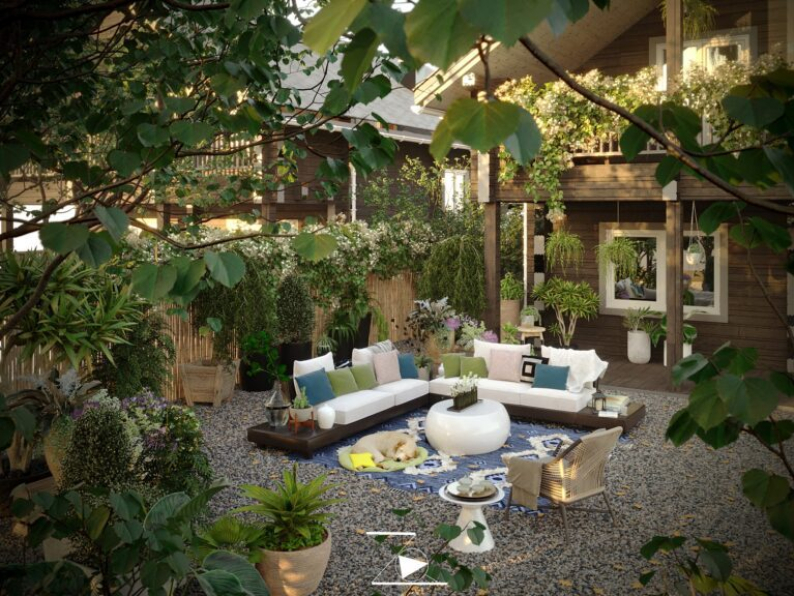 Thinh Vo - Free 3D Garden House Exterior Model Download 