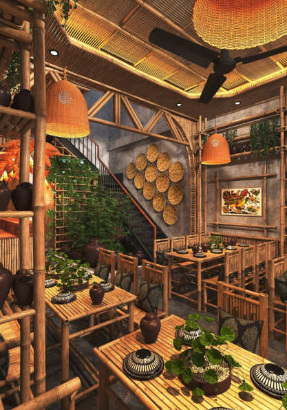 Thai Chung - Download Free Restaurant Interior Model 