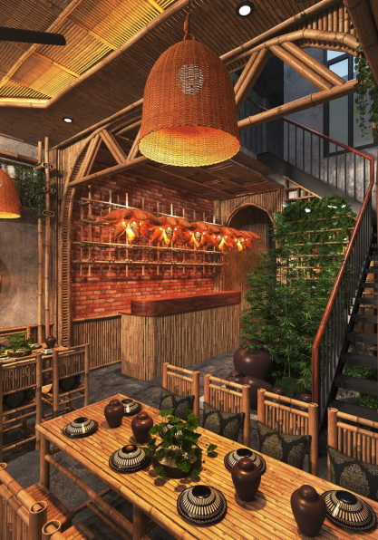 Thai Chung - Download Free Restaurant Interior Model 