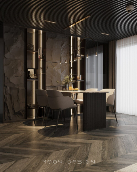Trung Nghia - Download Free Living Room- Kitchen Interior Model 