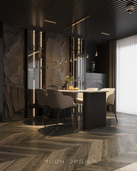 Trung Nghia - Download Free Living Room- Kitchen Interior Model 