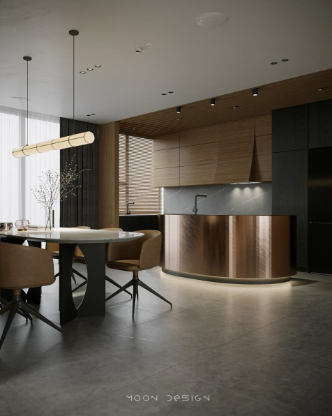 Nguyen Ha Download Free Living Room- Kitchen Interior Model 