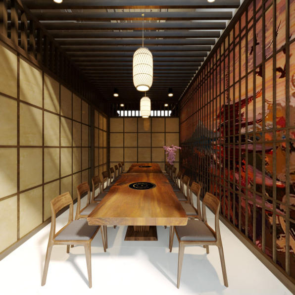 Nguyen Cuong - Download Free Restaurant Interior Model 
