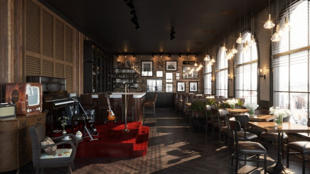 Duy Phan - Free 3D Coffee Room Interior Model Download 