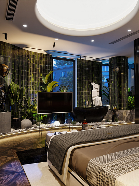 Gin Matsui - Download Free Master Bedroom Interior Model 