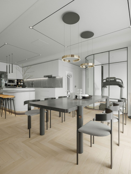 Mai Thun - Download Free Living Room- Kitchen Interior Model 