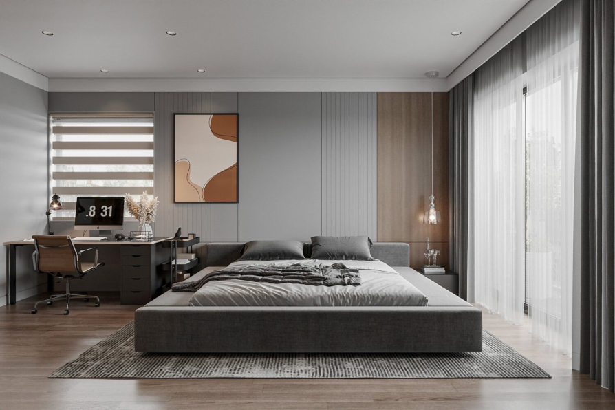 Hoang Dung - Download Free Bedroom Interior Model 
