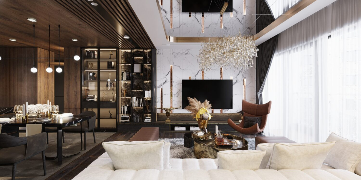 Kts Hai Quy - Download Free Living Room - Kitchen Interior Model 