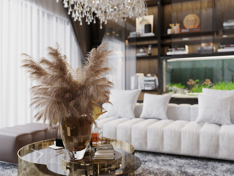 Kts Hai Quy - Download Free Living Room - Kitchen Interior Model 