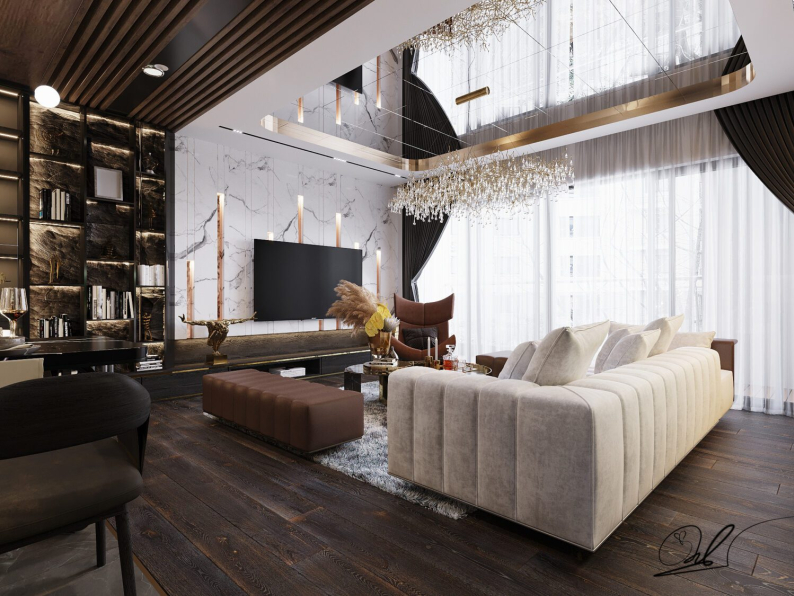 Kts Hai Quy - Download Free Living Room - Kitchen Interior Model 