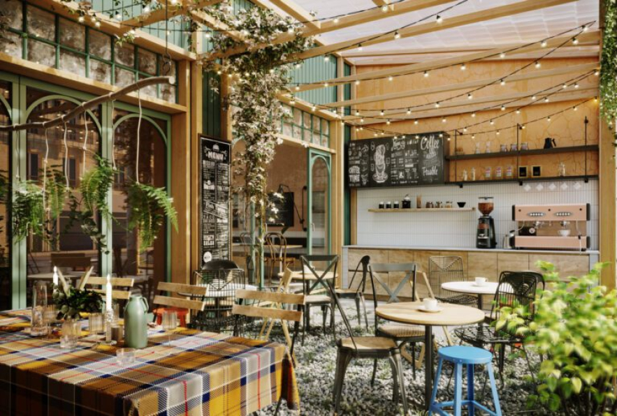 Giang Lu - Free 3D Coffee Room Interior Model Download 