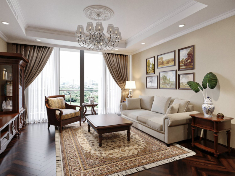 Le Ti - Download Free Living Room - Kitchen Interior Model 