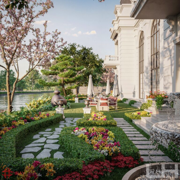 Doan Phu Hai - Free 3D Garden Villas Exterior Model Download 