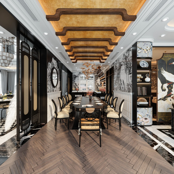 Dung Dac - Download Free Restaurant Interior Model 