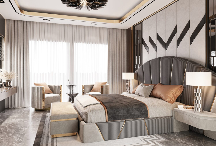 Quynh Thuong - Download Free Master Bedroom Interior Model