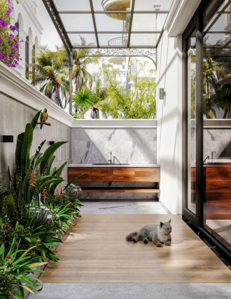 Long Rbk - Free 3D Garden Villas Exterior Model Download 