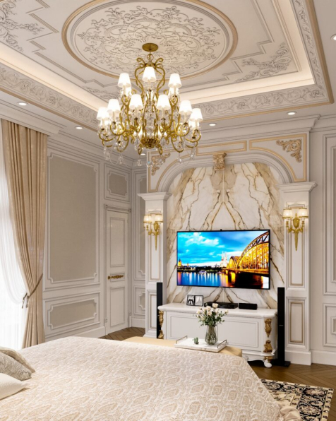 Hoang Dao Ngoc - 3D Interior Neoclassical Bedroom Model For Free Download 