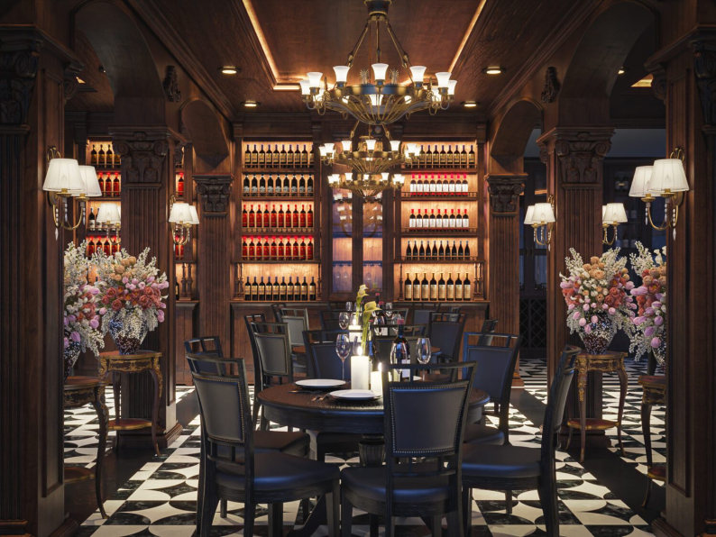 Nguyen Nghia - Download Free Restaurant Interior Model 