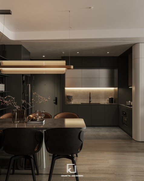 Dong Dao Vuong - Download Free Living Room – Kitchen Interior Model