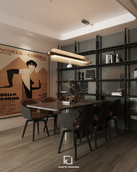 Dong Dao Vuong - Download Free Living Room – Kitchen Interior Model