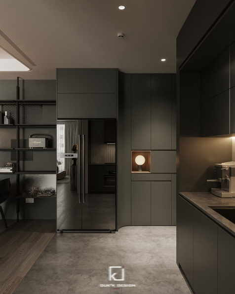 Dong Dao Vuong - Download Free Living Room – Kitchen Interior Model