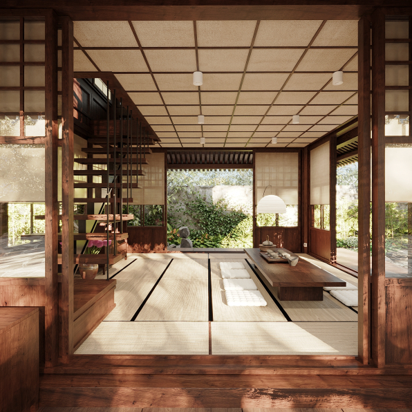 Quan Tran - 3D Japan House Model Download 