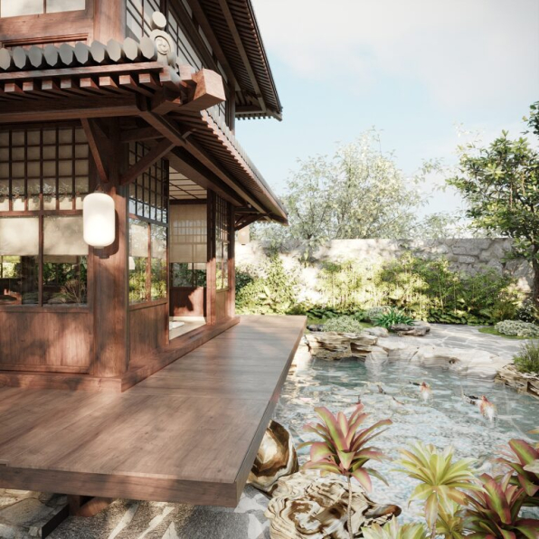 Quan Tran - 3D Japan House Model Download 