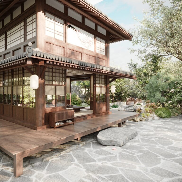 Quan Tran - 3D Japan House Model Download 