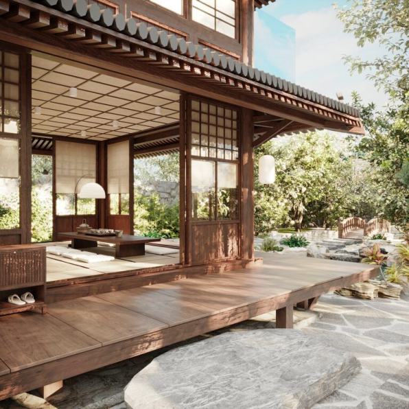 Quan Tran - 3D Japan House Model Download 