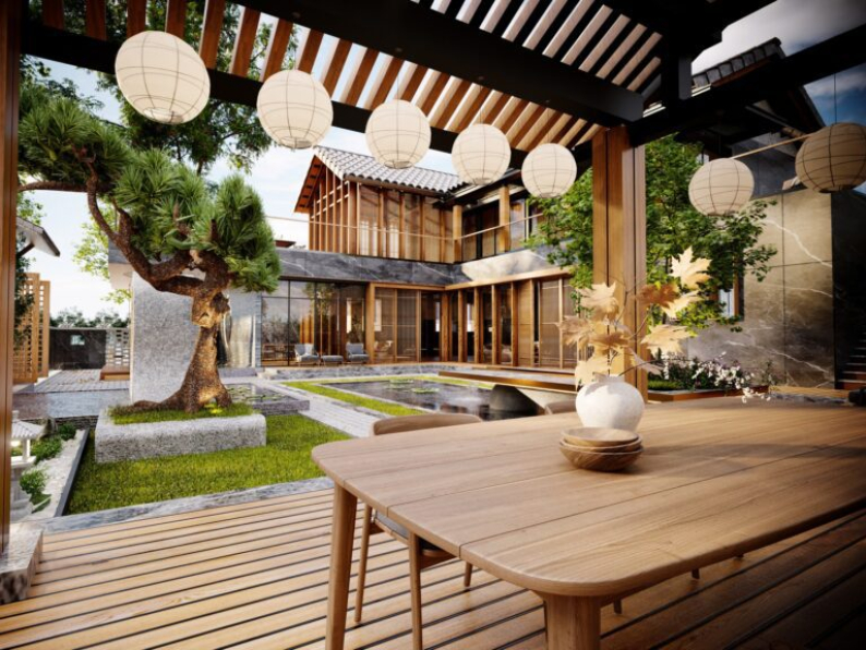 Quan Kts - Free 3D Japan Villa Exterior Model Download 