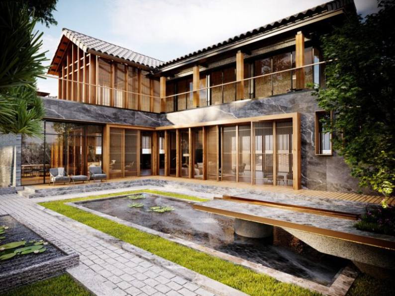 Quan Kts - Free 3D Japan Villa Exterior Model Download 