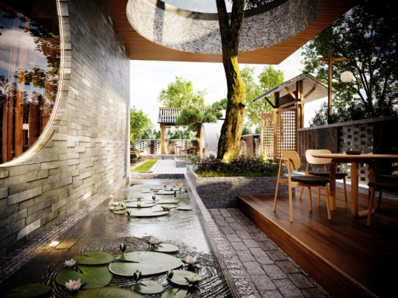 Quan Kts - Free 3D Japan Villa Exterior Model Download 