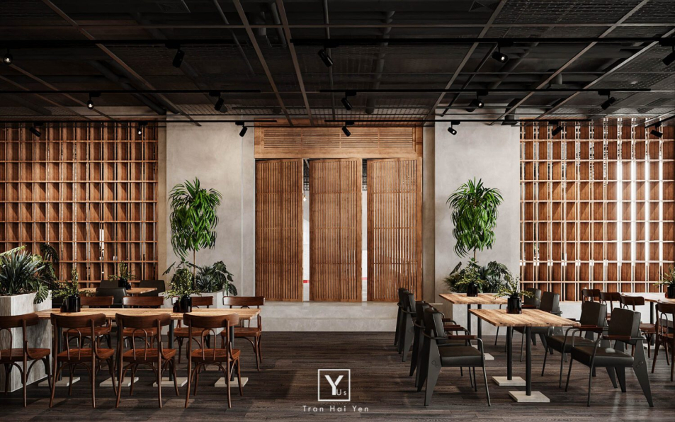 Tran Hai Yen - Download Free Restaurant Interior Model 