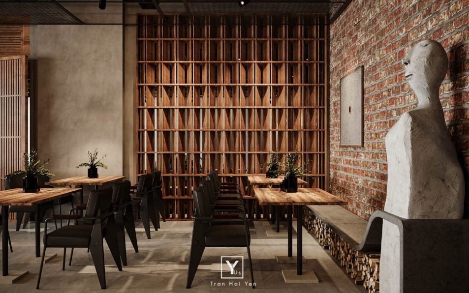 Tran Hai Yen - Download Free Restaurant Interior Model 