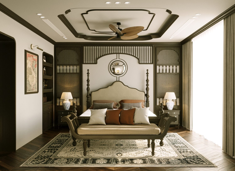 Van Duc - Download Free Indochine Bedroom Interior Model