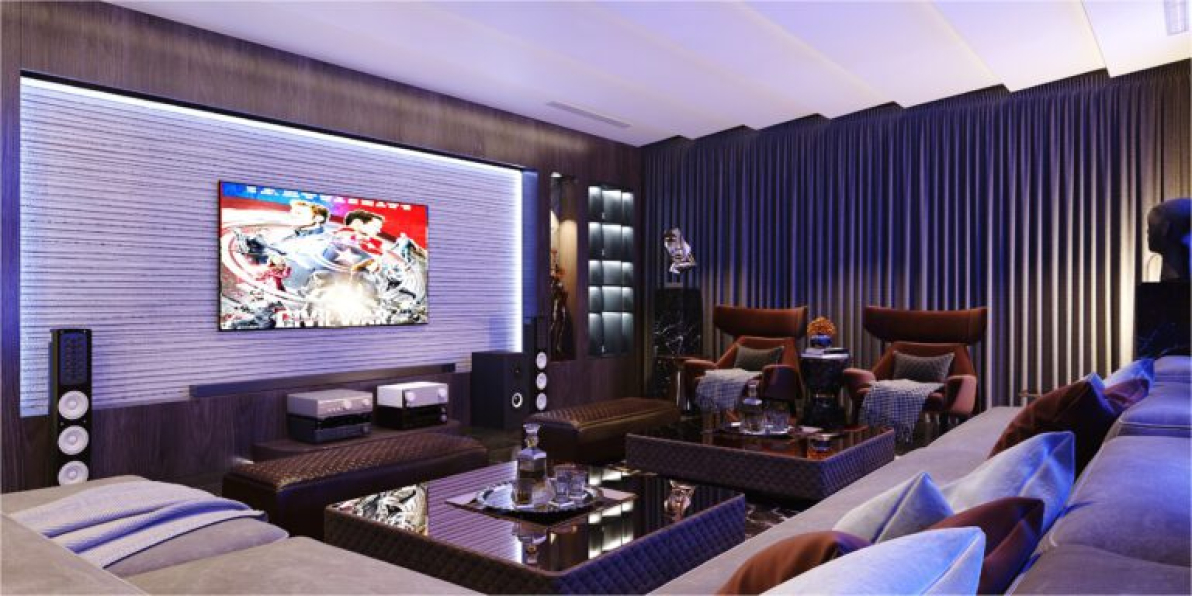 Hoa Le Van - 3D Movie Room Interior Model Download 